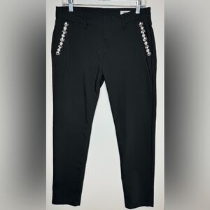Reiko Lizzy Trim Pant in Black Size 28